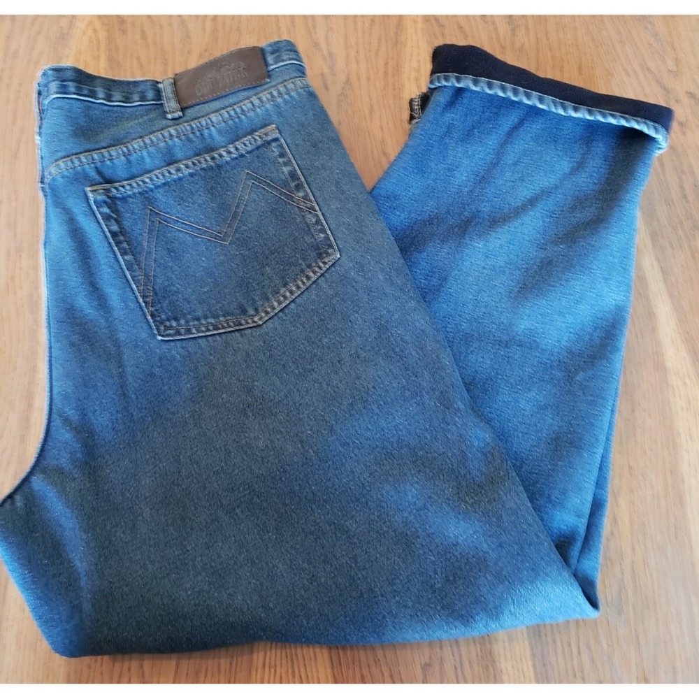 Old Mill Blue‎ Jean Straight Fleece Lined Outdoors Work 42 X 30 EUC